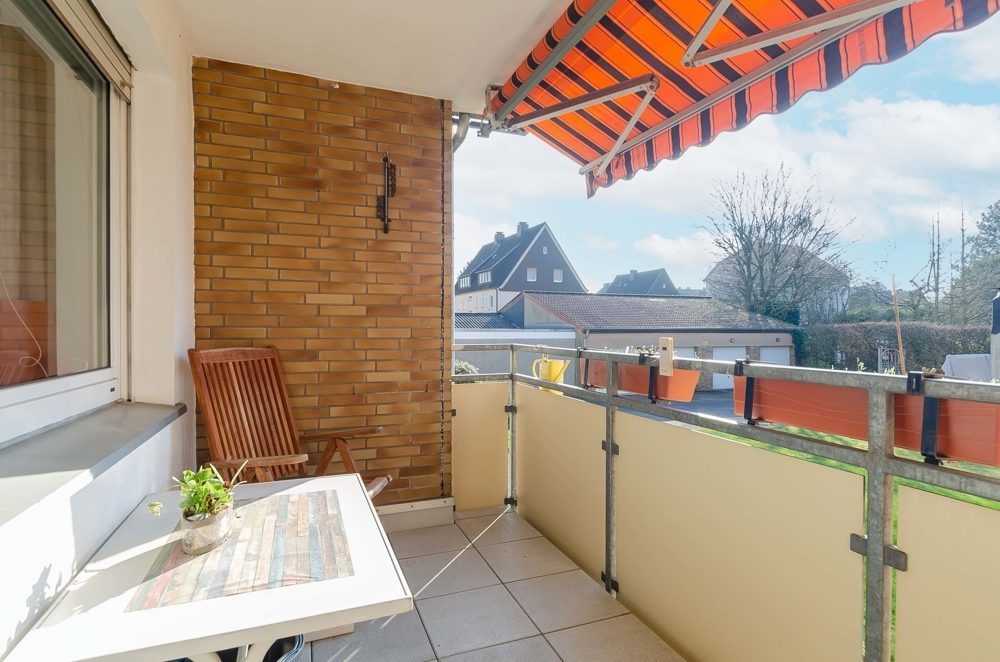 Immobilienangebot - Hamm - Wohnungen - 2-Zimmer-Erdgeschoss-Wohnung (Hochparterre) mit Loggia zu vermieten!