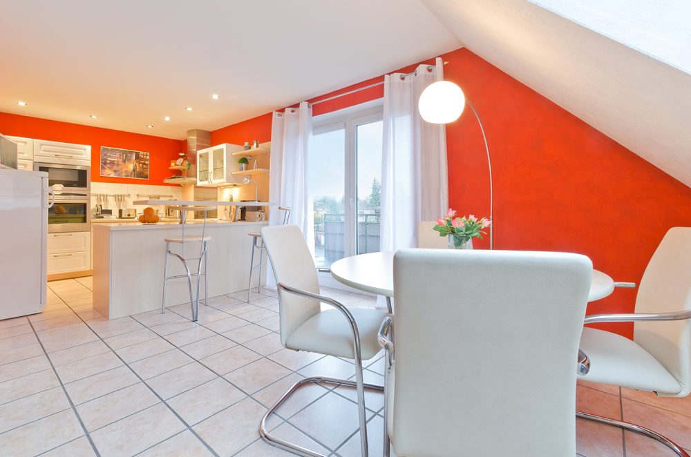 Immobilienangebot - Hamm - Wohnungen - Moderne Maisonette-Wohnung mit gehobener Ausstattung, Garage und XXL-Dachterasse