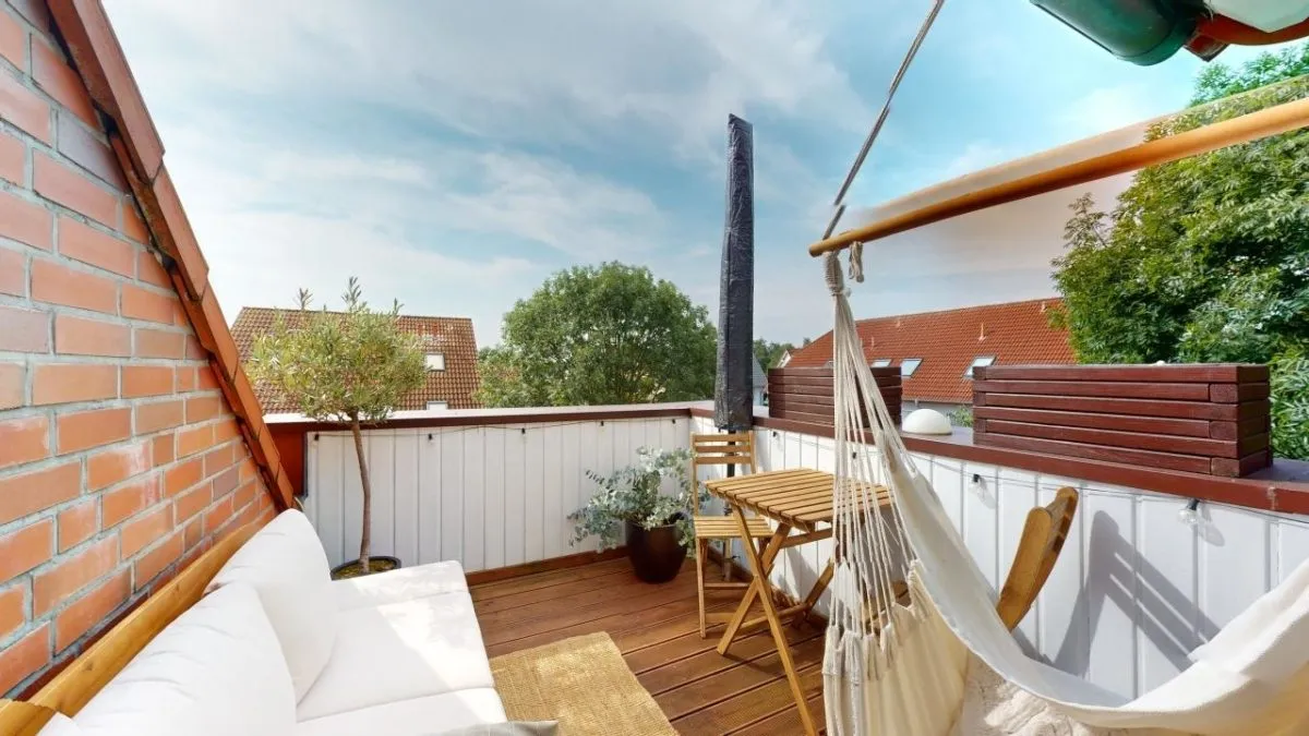 Immobilienangebot - Hamm - Wohnungen - Provisionsfrei für Käufer: Dachgeschosswohnung mit Balkon und Carport in ruhiger Wohnlage in Werries