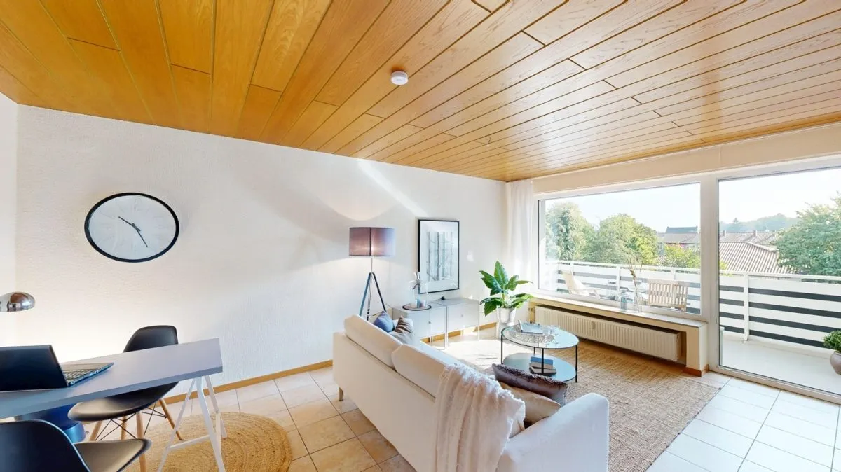 Immobilienangebot - Hamm - Wohnungen - Provisionsfrei: Appartement mit Loggia und Garage nähe Hochschule für Singles und Kapitalanleger