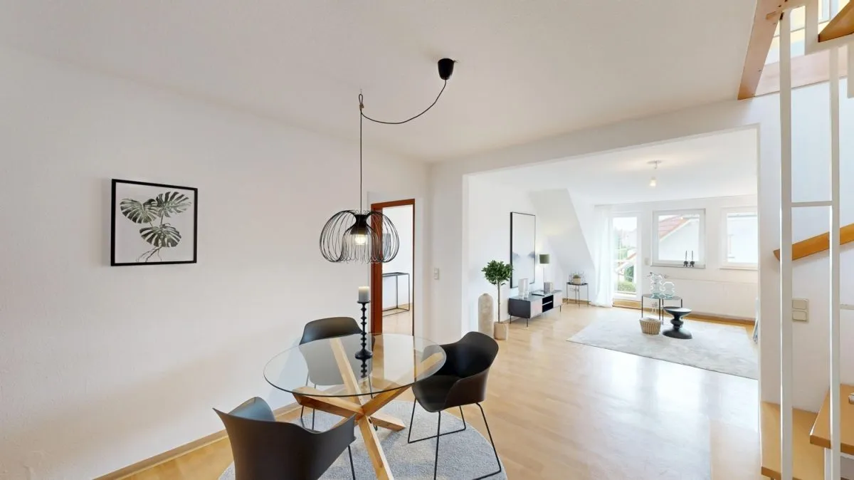 Immobilienangebot - Hamm - Wohnungen - Provisionsfrei für Käufer: Maisonette-Wohnung mit Balkon und Tiefgaragenplatz in Hamm-Ostwennemar
