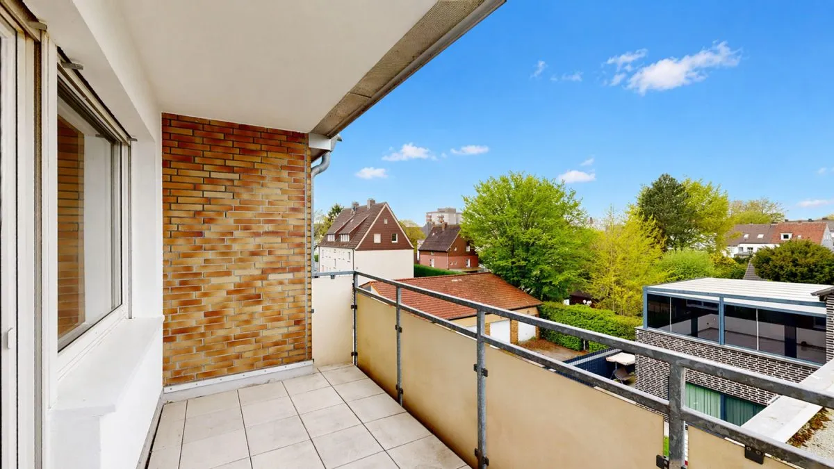 Immobilienangebot - Hamm - Wohnungen - Ihr Feierabendplatz mit Sonne – 2-Zimmer-Wohnung mit Loggia und Blick ins Grüne in Hamm-Westen