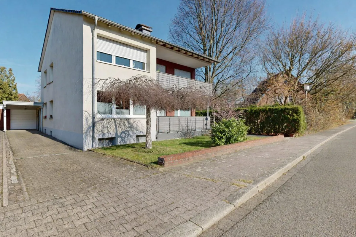 Immobilienangebot - Hamm - Häuser - Provisionsfrei für Käufer: Zweifamilienhaus mit Balkon, Garten und Garage in ruhiger Sackgassenlage