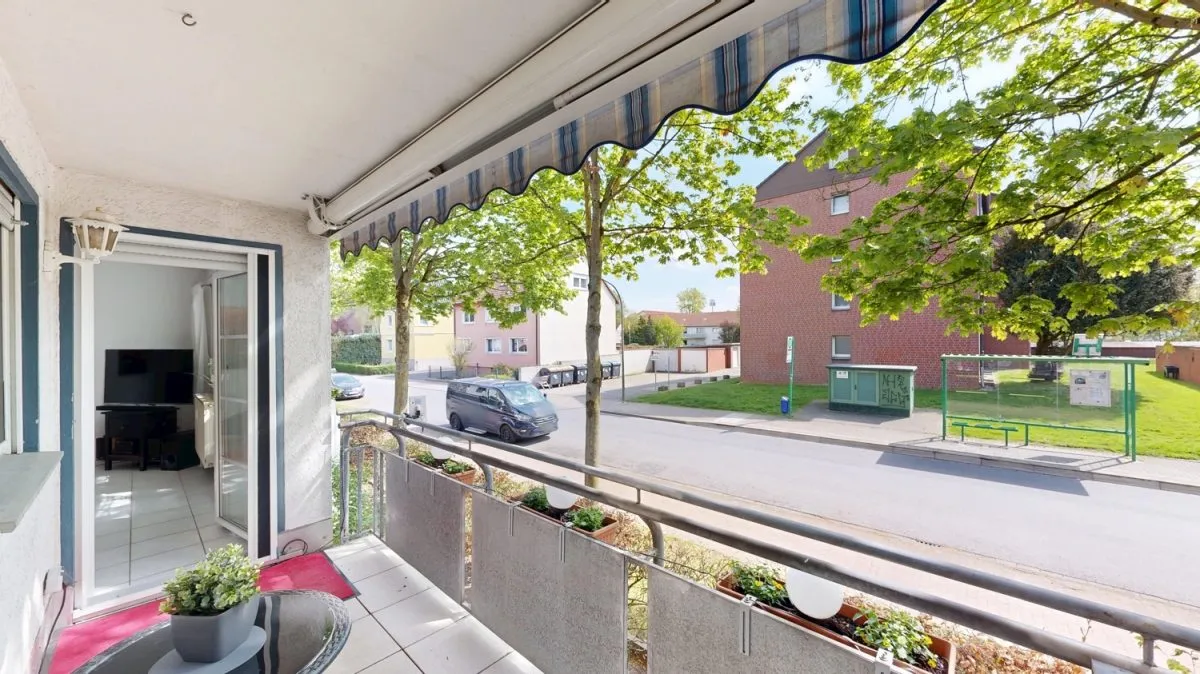 Immobilienangebot - Hamm - Wohnungen - Provisionsfrei für Käufer: Erdgeschosswohnung mit Balkon und Stellplatz in Hamm-Herringen