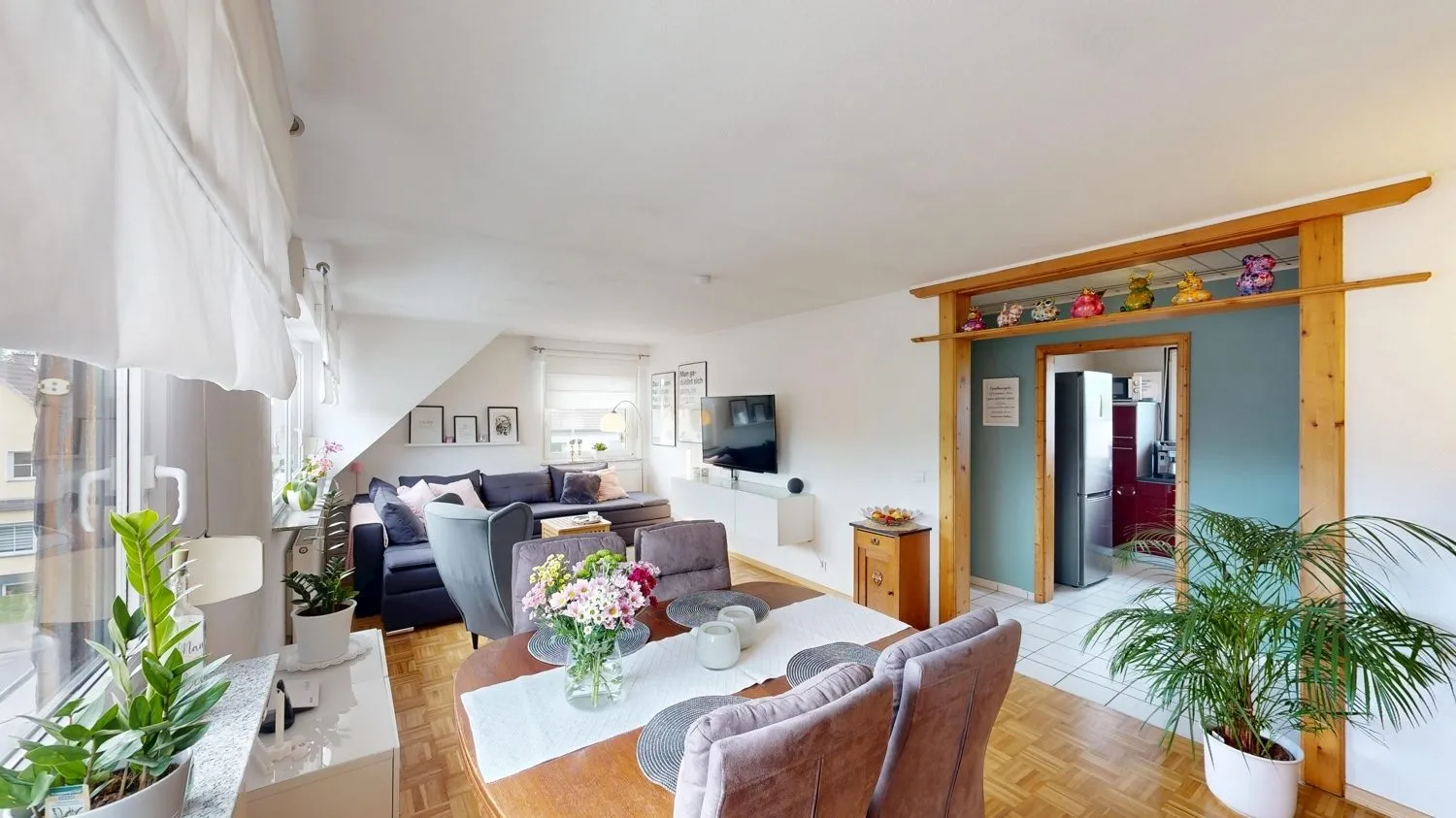 Immobilienangebot - Hamm - Wohnungen - Provisionsfrei für Käufer: Helle 3-Zimmer-Dachgeschosswohnung mit einem Stellplatz in Lohauserholz